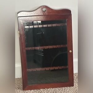 Wooden spoon display case